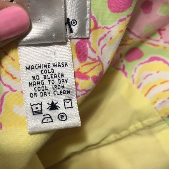 Lilly Pulitzer Vintage Kentucky Derby Strapless Cotton Mini Dress Size 12 - Picture 7 of 7